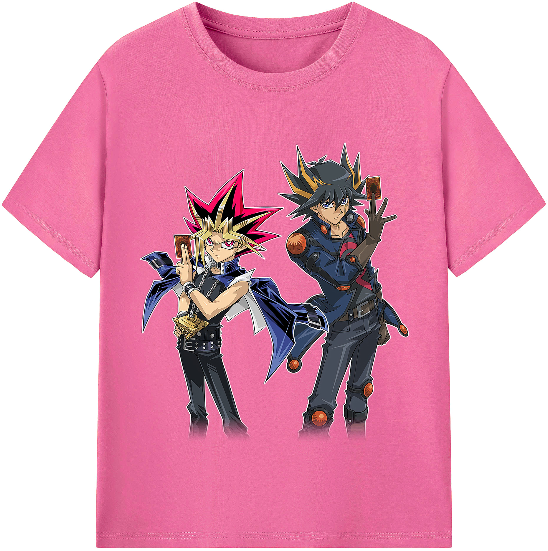（画像用） 遊☆戯☆王 Yu-Gi-Oh! レディースカジュアルプリントTシャツ（綿100％）